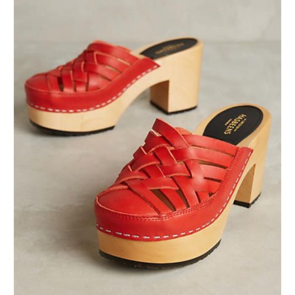 Swedish Hasbeens Camilla clogs from Anthro